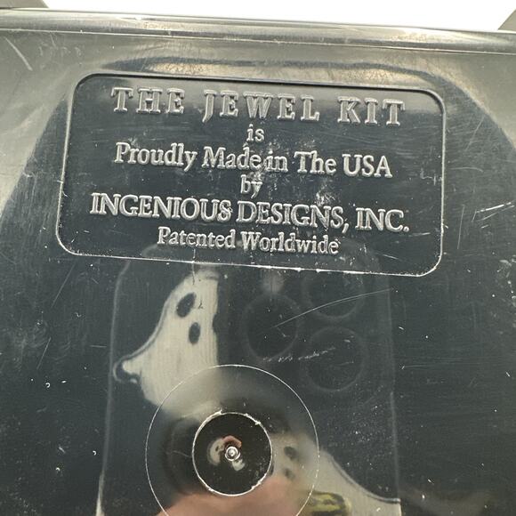 VTG Black1980s The Jewel Kit Expandable Fold Out Jewelry Box Mid Century Modern - Picture 9 of 9